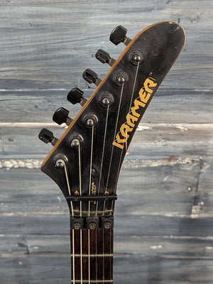 Used Kramer 1980's Pacer front of the headstock