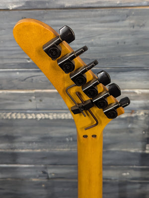 Used Kramer 1980's Pacer back of the headstock