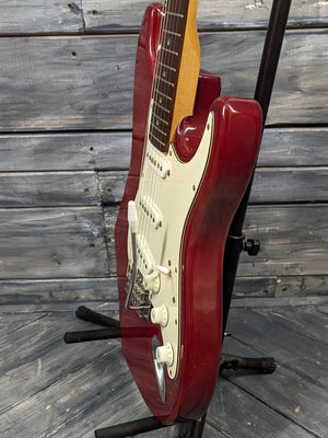 Used Ariana Strat treble side view of the body