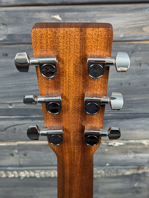 Martin D-X2E back of the headstock