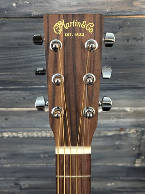 Martin D-X2E front of the headstock