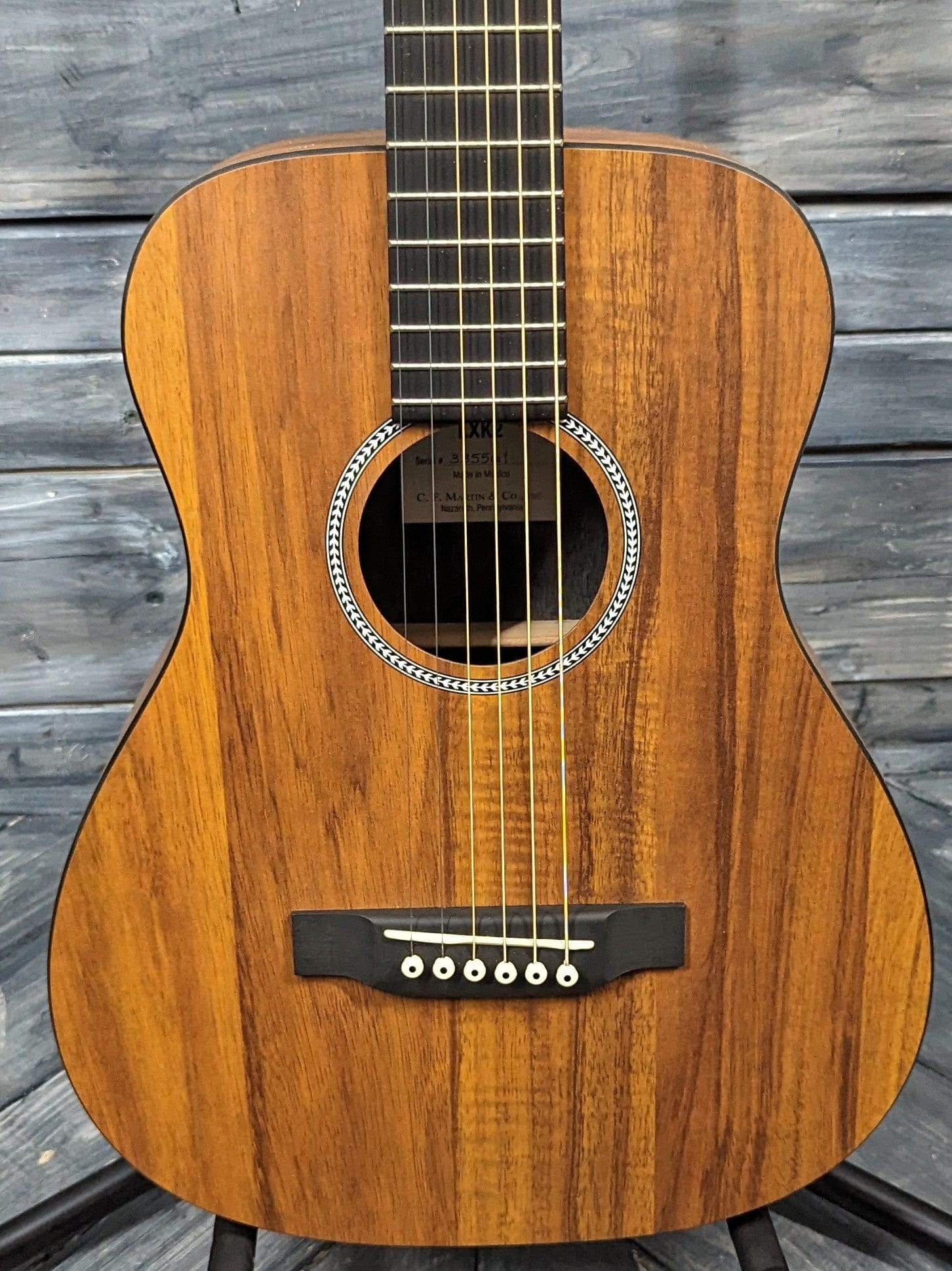 Used Martin Left-Handed LXK2 close up of the body
