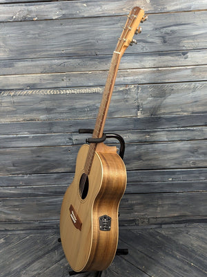 Cole Clark Acoustic Electric Guitar Cole Clark Left Handed AN2ELHBB ANGEL 2 E Bunya Face Australian Blackwood Back and Sides Acoustic Electric Guitar