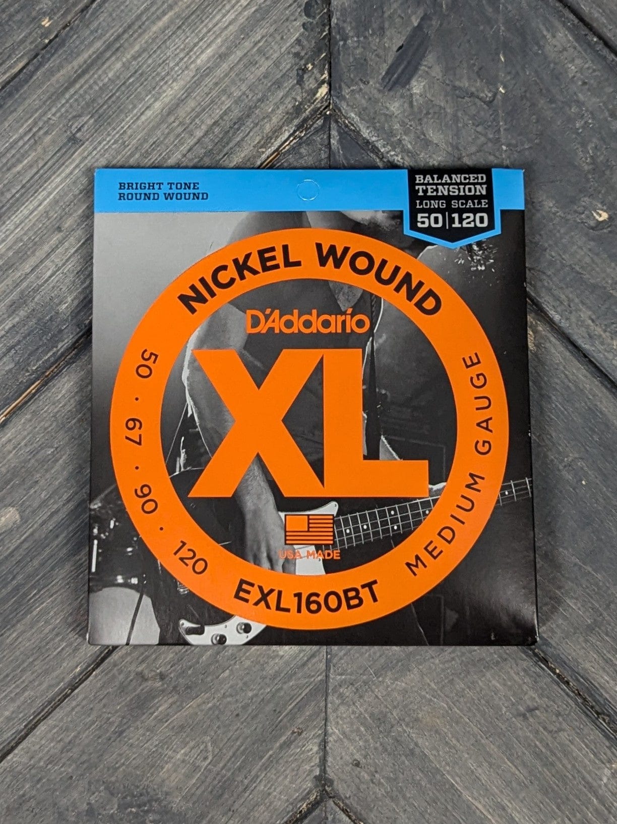 D'Addario EXL160BT front of the packaging