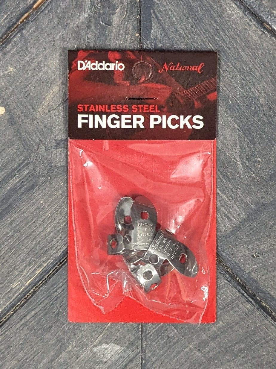 D'Addario Pick D'Addario NP2SS-04 National Finger Picks Stainless Steel - 4-Pack