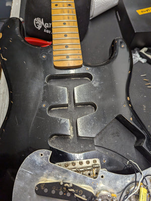 Edwards Electric Guitar Used Edwards E-SE-108 Electric Guitar with Custom Eric Clapton Relic Modification and Gig Bag