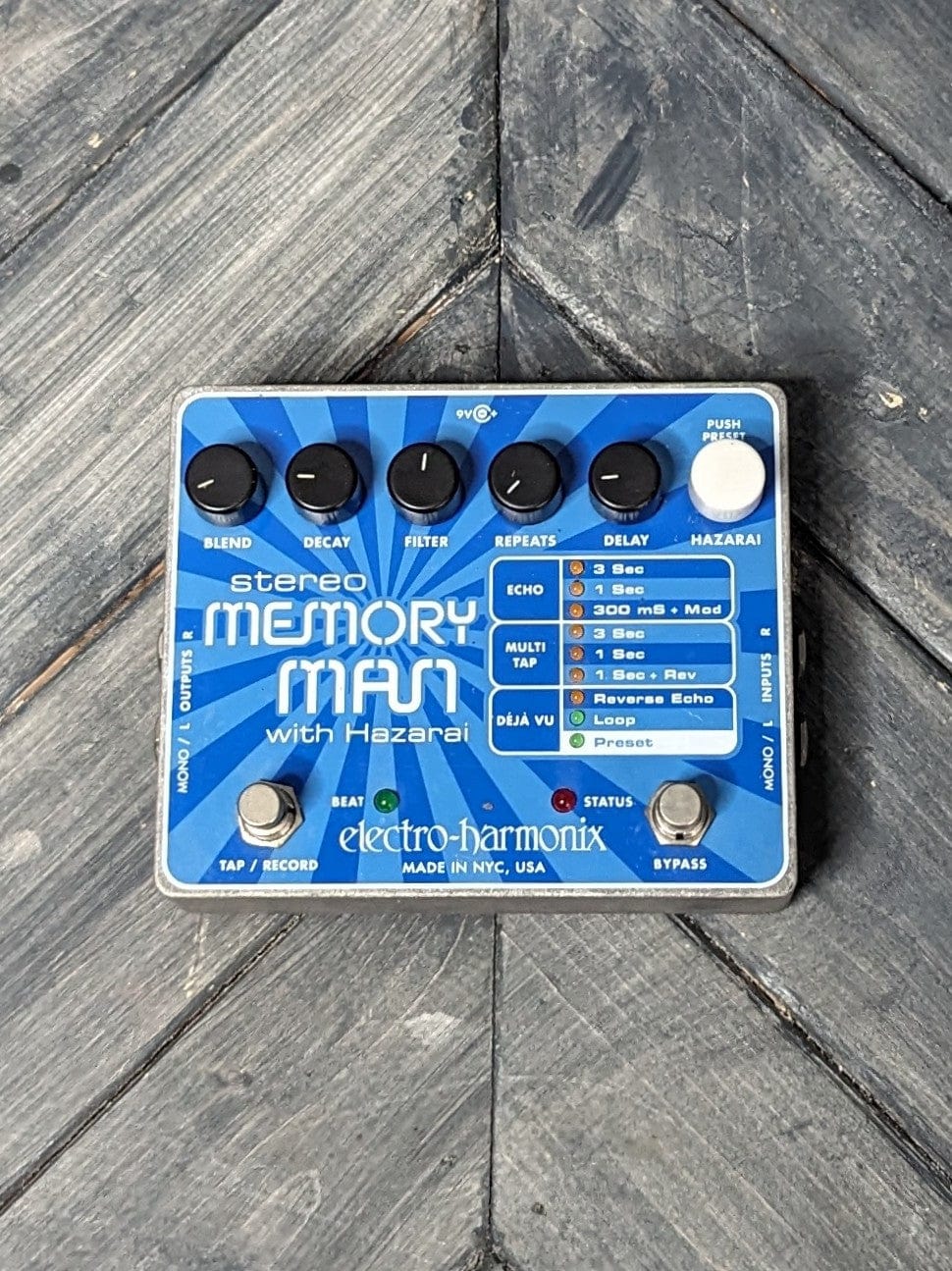 Used Electro-Harmonix Stereo Memory Man with Hazarai Digital Delay