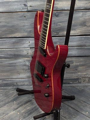 Used ESP/LTD MV-300 treble side view of the body