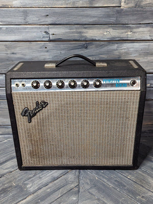 Used Fender 1978 Princeton Reverb front of the amp