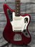 Used Fender 1998 MIJ Jaguar close up of the body