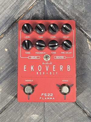 Flamma Pedal Used Flamma FS22 Ekoverb Reverb and Delay Pedal with Box