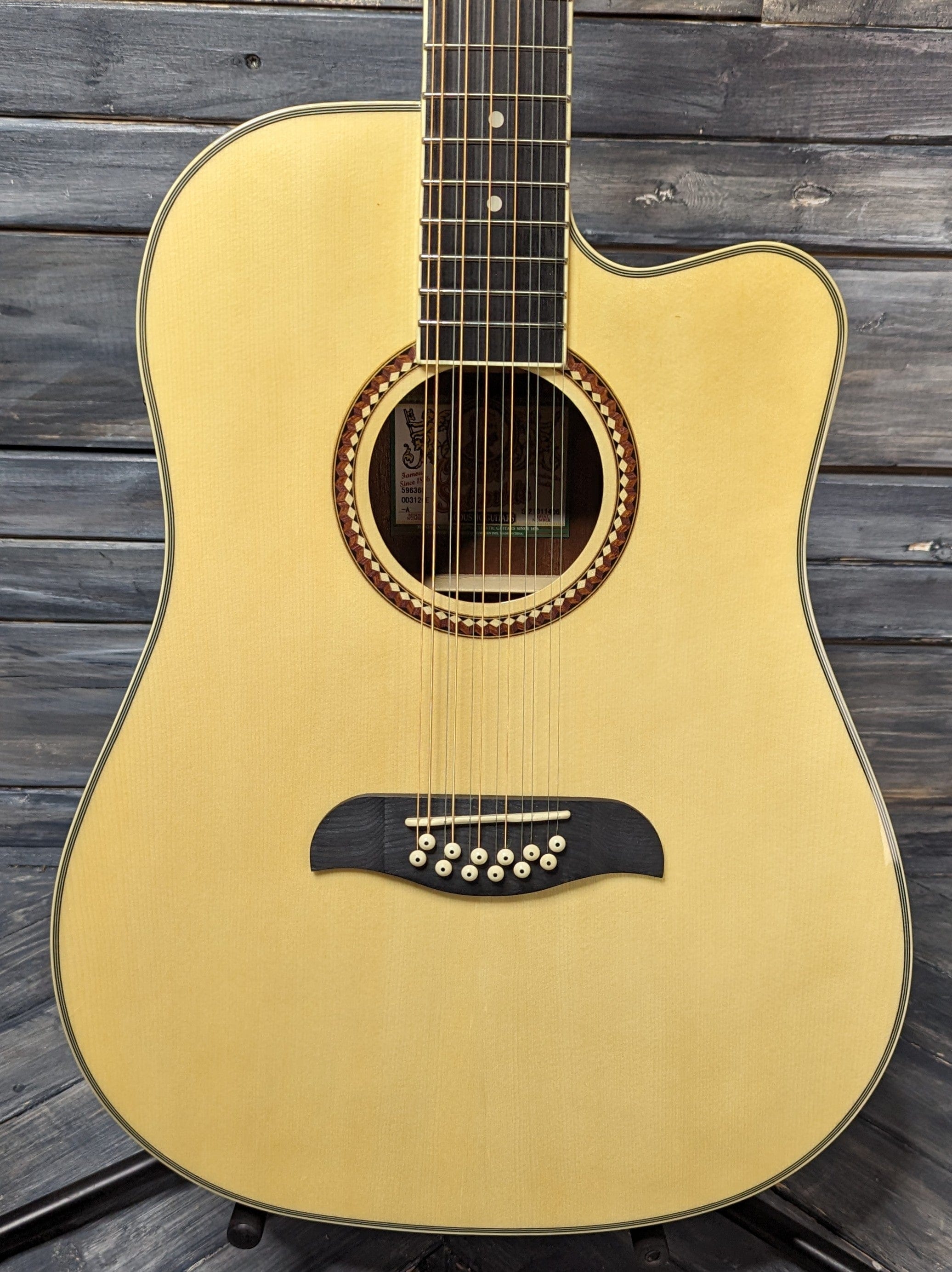 Oscar schmidt by washburn deals 12 string acoustic electric guitar