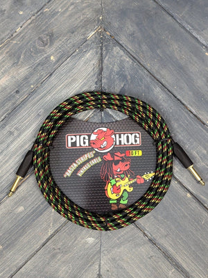 Pig Hog Cable Pig Hog Rasta PCH10RA 10ft Straight to Straight 1/4" Instrument Cable