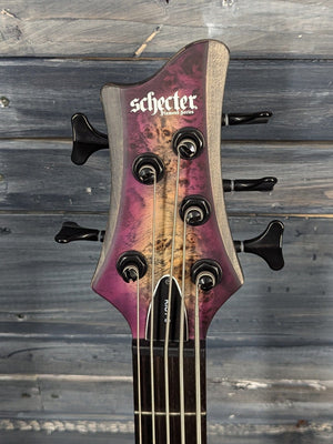 Schecter Electric Bass Used Schecter Left-Handed Riot-5 Electric Bass with Gig Bag