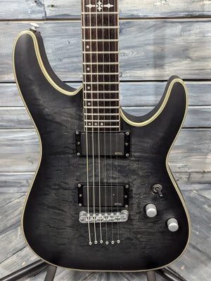 Used Schecter C-1 Platinum close up of the body