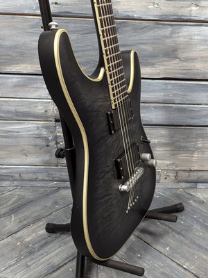 Used Schecter C-1 Platinum bass side view of the body