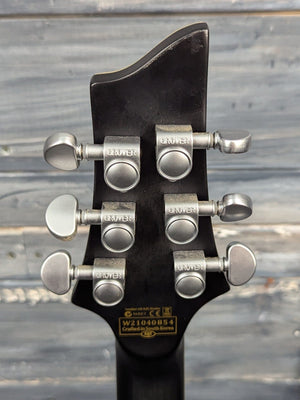 Used Schecter C-1 Platinum back of the headstock