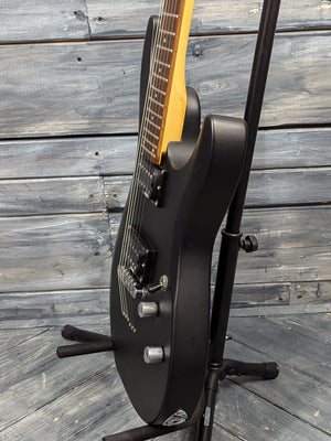 Used Schecter C-6 Deluxe treble side view of the body