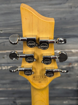 Used Schecter C-6 Deluxe back of the headstock