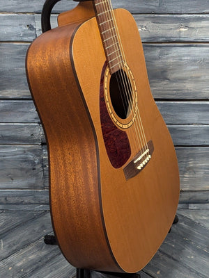 Simon and Patrick Acoustic Guitar Used Simon & Patrick Left-Handed SP 6 Mahogany Cedar Acoustic Guitar with Gig Bag