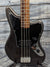 Used Squier Classic Vibe Jaguar Bass close up of the body