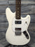 Used Squier Bullet Mustang HH close up of the body