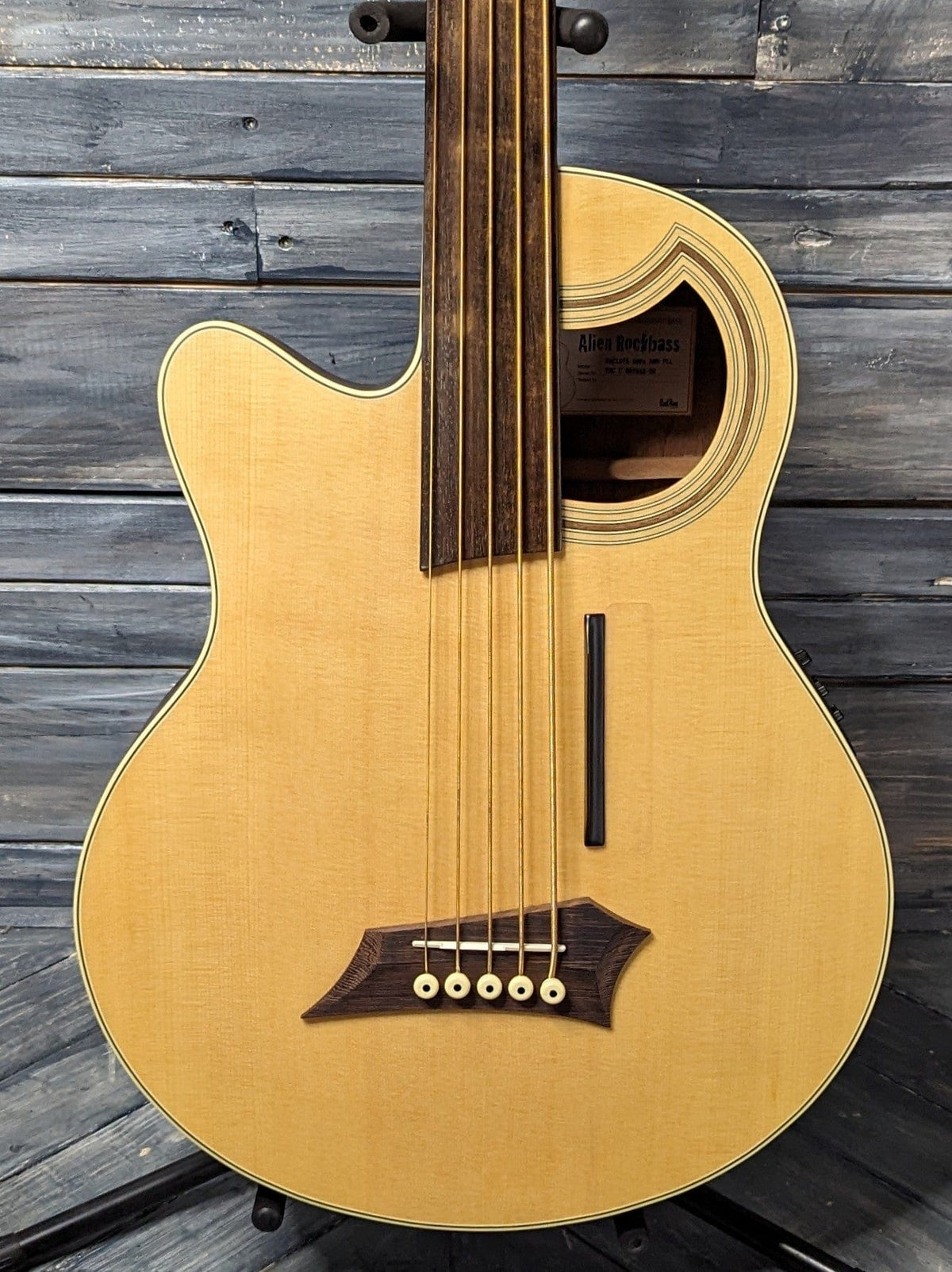 Warwick RockBass Left Handed Alien Deluxe 5 String Fretless Acoustic E ...