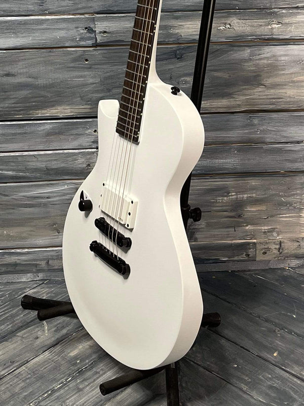 ESP/LTD Left Handed EC-Arctic Metal Electric Guitar- Satin Snow