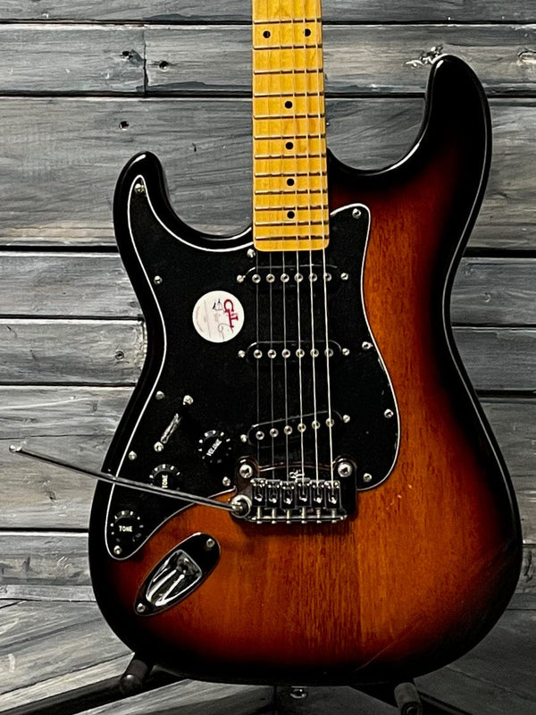 G&L Left Handed S-500 Tribute Electric Guitar- Tobacco Sunburst 