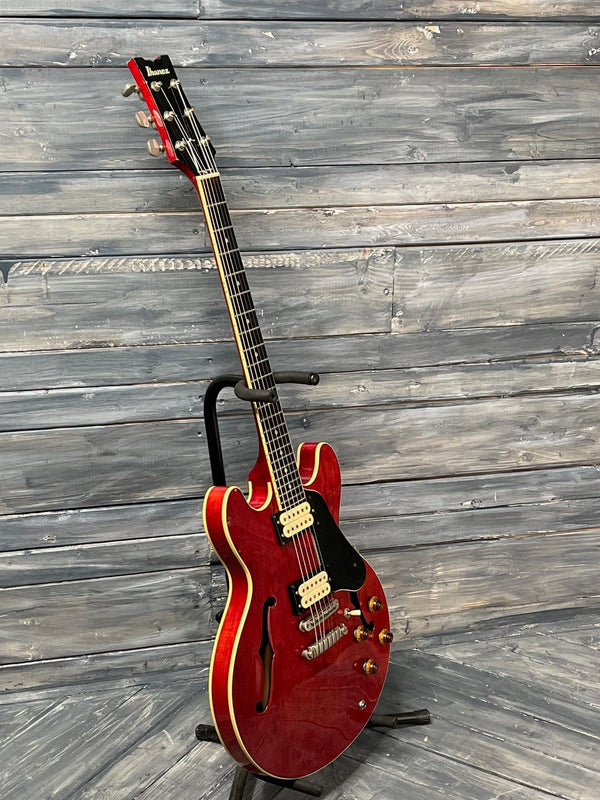 Used Ibanez 1981 MIJ Artist AS-50 Semi Hollow Electric Guitar with Case -  Red